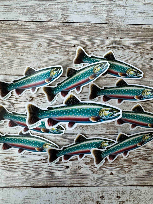 Brook Trout Matte Vinyl Sticker