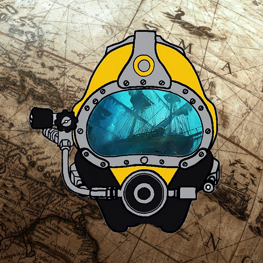 Commercial Diver Glossy Vinyl Sticker