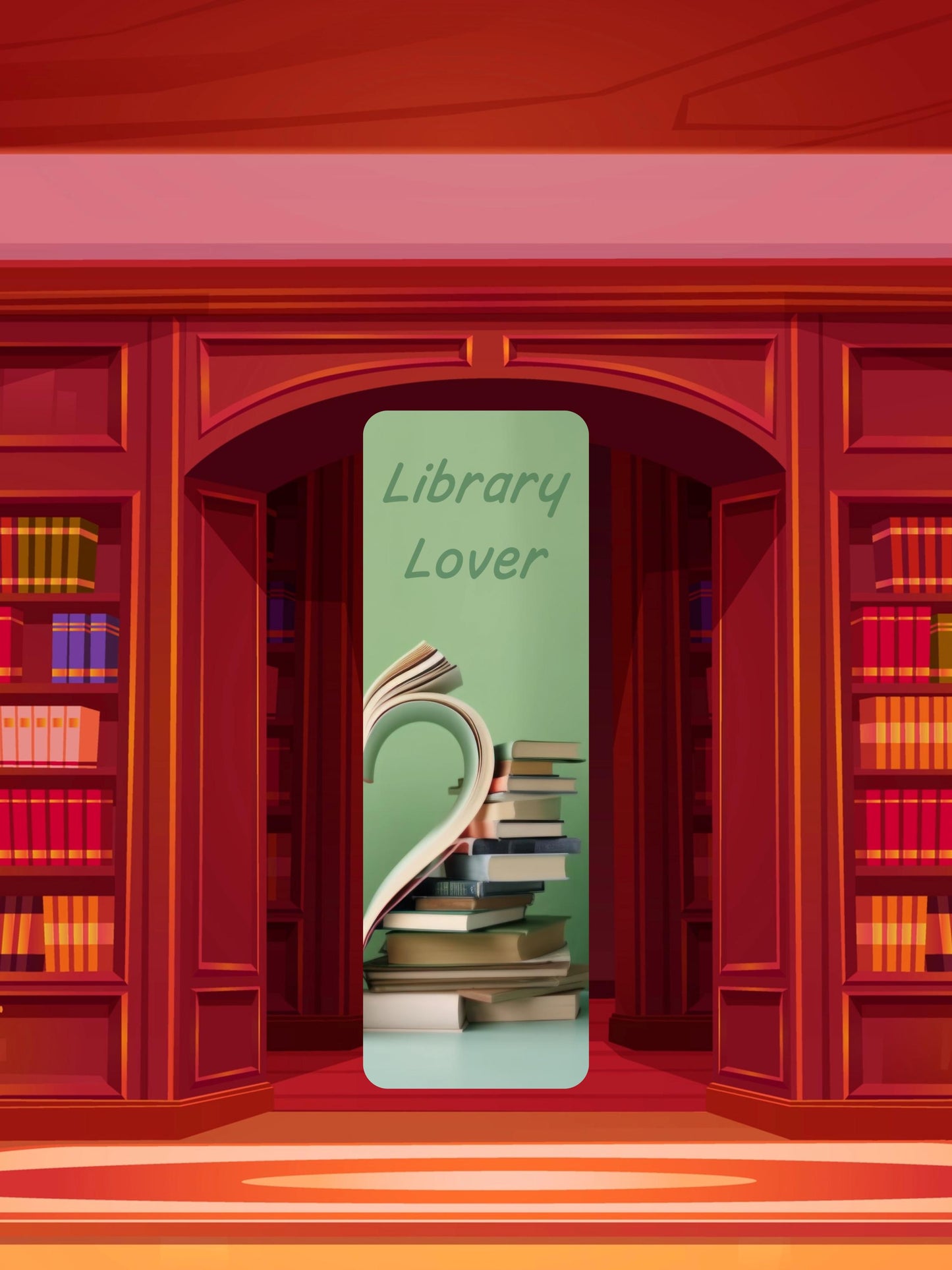 Library Lover 2"x6" Matte Bookmark