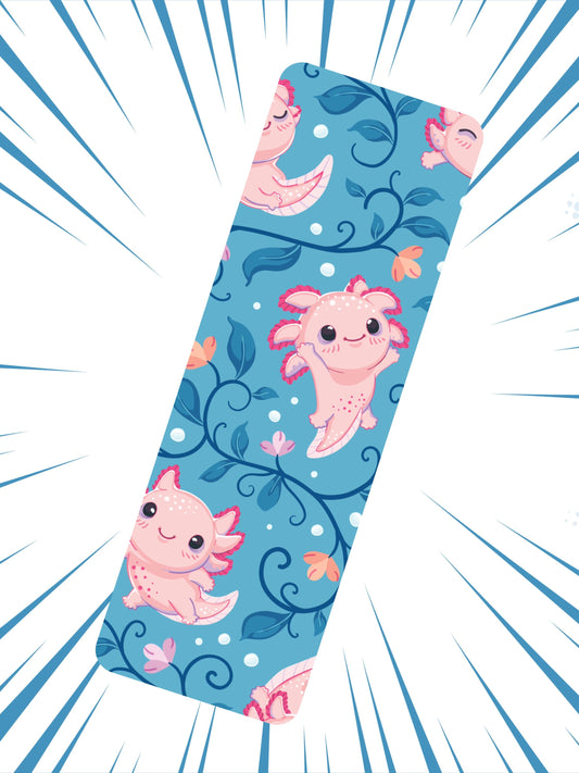 Happy Axolotl 2"x6" Glossy Bookmark