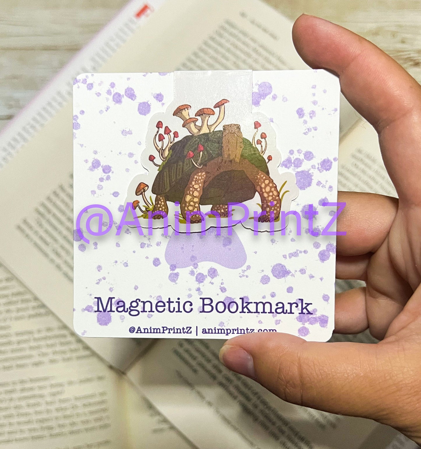 Mushroom Tortoise Magnetic Bookmark