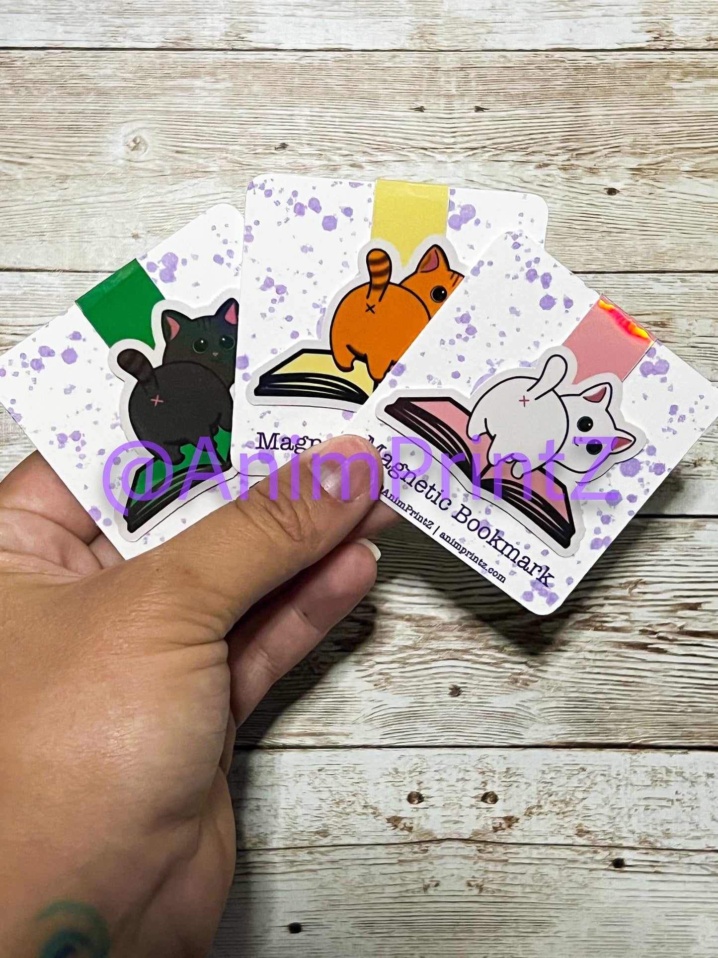Cat Butt Magnetic Bookmark