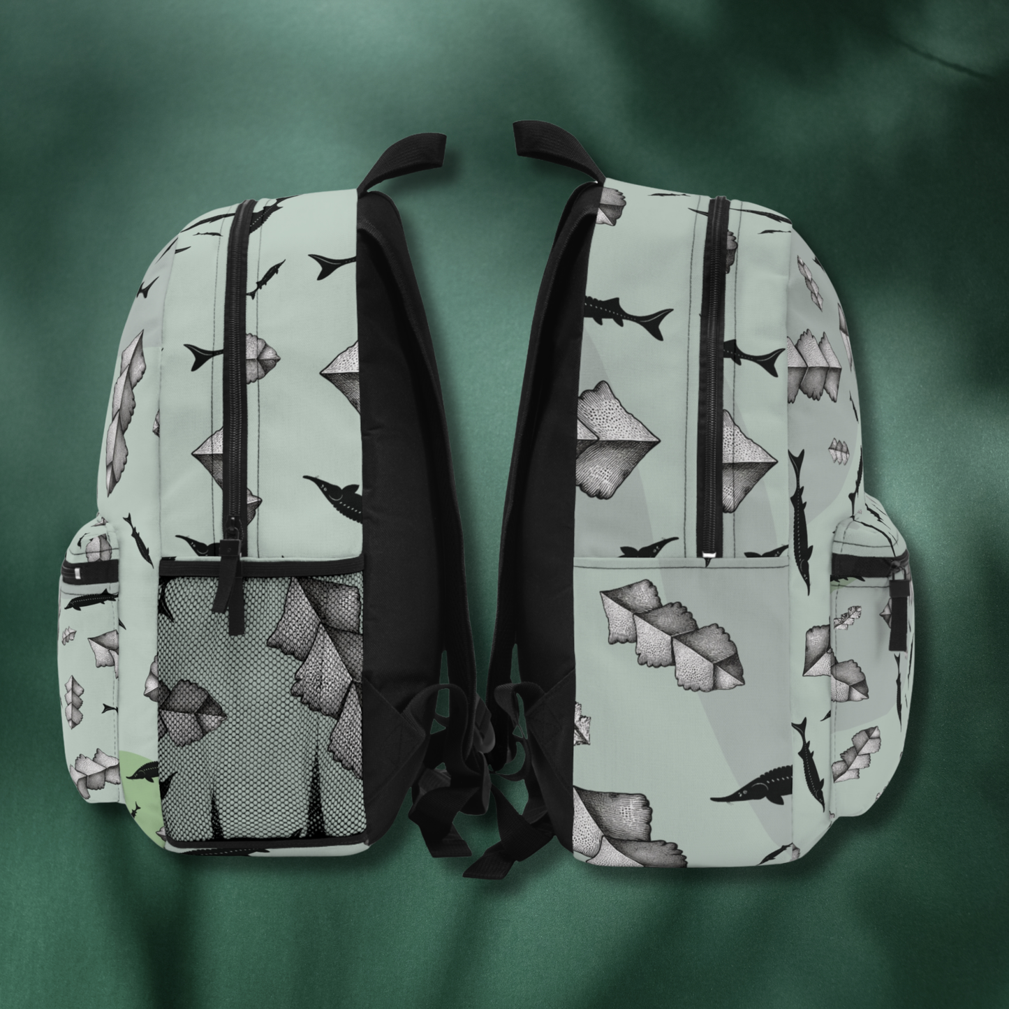 White Sturgeon Scutes Backpack