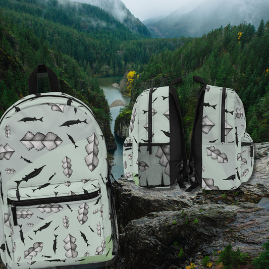 White Sturgeon Scutes Backpack