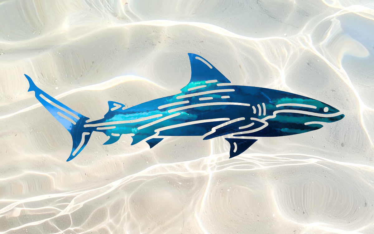 Permanent Vinyl Shark Decal