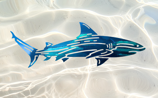 Permanent Vinyl Shark Decal